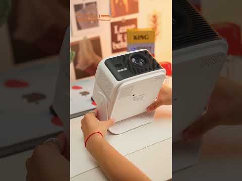 HY350MAX Android 14 LED Video Projector H726 2GB RAM 32GB WiFi6 BT5.4 500ANSI 1080P Home Theater Projector - US Plug