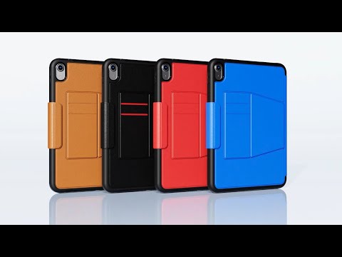 Style B For iPad Pro 13 (2025) / 13 (2024) Stand Case PC+TPU+PU Shockproof Tablet Cover with Card Slots - Black