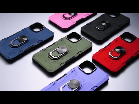 For Samsung Galaxy A25 5G (Global) (161.0 x 76.5 x 8.3mm) Phone Case Ring Kickstand PC + TPU Shockproof Cover - Blue