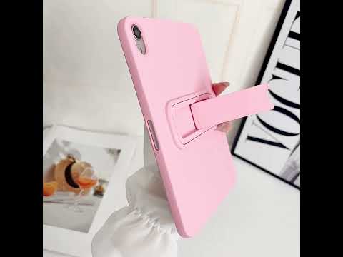 Kickstand Tablet Case for iPad Air 11 (2026) / (2025) / (2024) / iPad Air (2022) / (2020) / iPad Pro 11-inch (2018) TPU + PC Skin-Friendly Cover -  Pink