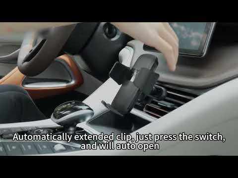 YESIDO C242 Air Vent Phone Holder for iPhone 16 / 16 Plus / 16 Pro / 16 Pro Max Adjustable Car Phone Mount with Hook Clip
