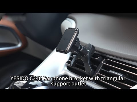 YESIDO C246 Car Air Outlet Hook Clip Magnetic Mobile Phone Holder Bracket