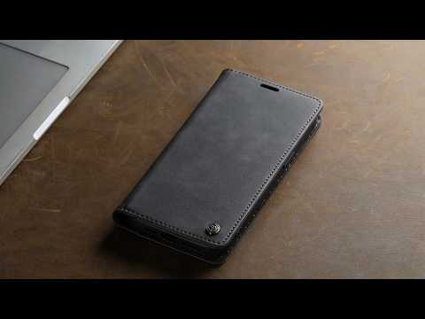 CASEME For Samsung Galaxy S23 FE Case  033 Series RFID Blocking Wallet Stand Calf Texture Leather Phone Cover - Green