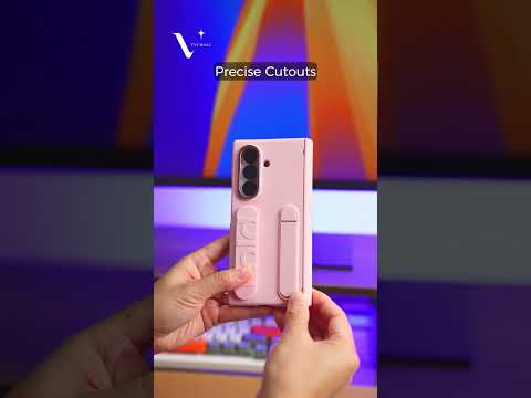 For Google Pixel 10 Pro Fold Case Kickstand Wristband PC Phone Cover with Tempered Glass Film - Pink
