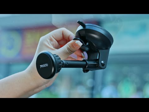 YESIDO C41 Universal Dashboard Suction Cup Magnetic Car Phone Holder Mount for 4-7 inches - Black