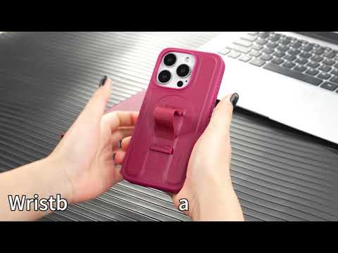 CASENEO For Samsung Galaxy S25 Ultra Magnetic Case  Wristband PU Leather + PC Shockproof Phone Cover - Brown