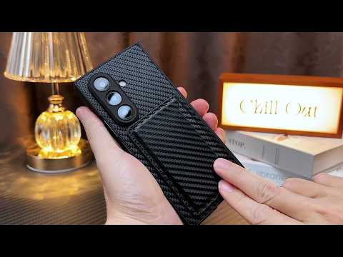 GKK For Samsung Galaxy Z Fold7 5G Phone Case Card Holder Kickstand PU Leather Back Cover with Screen Film - Black