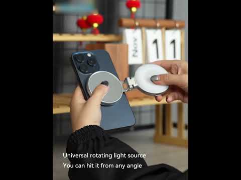 TELESIN S5-BGD-01 Phone Magnetic Beauty Fill Light Selfie Mirror Rotatable Pocket Light