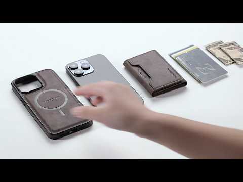 MAGKING K2 Series For Samsung Galaxy S26 Ultra Magnetic Case PC + TPU + PU Phone Cover with RFID Blocking Wallet - Coffee