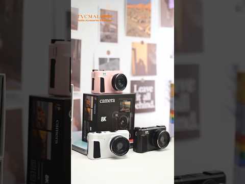 WD300-8K 88MP 8K Digital Camera MAX 18X Zoom Autofocus WiFi Travel Camera with 3 inch Flip Screen Multi Filter - Black