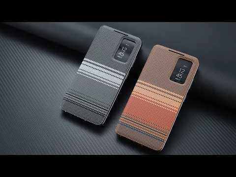 For Samsung Galaxy A55 5G Case Card Slot View Window Gradient Color Checkered Pattern Leather Phone Cover - Black