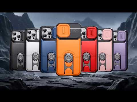 For Samsung Galaxy Z Flip6 5G Case with Slide Camera Cover Kickstand PC + TPU Protective Phone Shell - Silver