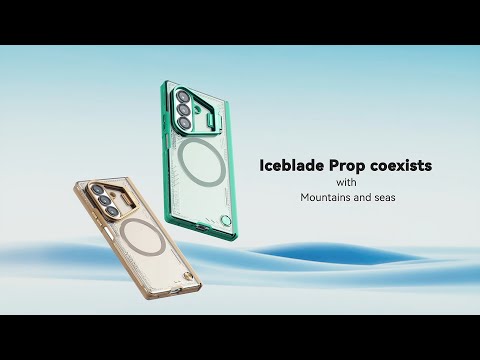 NILLKIN Iceblade CamProp For Samsung Galaxy Z Fold7 5G Magnetic Case Lens Frame Kickstand PC + TPU Phone Cover - Green