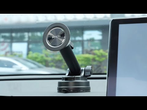 YESIDO C179 Suction Cup Bottom Car Strong Magnetic Mount Zinc Alloy Cell Phone Holder Bracket