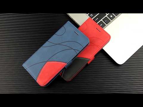 For Samsung Galaxy A34 5G Leather Case Wallet Stand Color Splicing Phone Cover - Blue