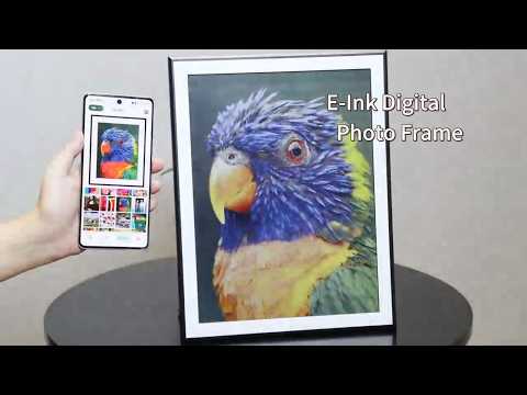 13.3 Inch 6-Color Display E-Ink Digital Photo Frame High Definition Electronic Paper Screen for Home / Office (Black / White / Red / Yellow / Blue / Green)