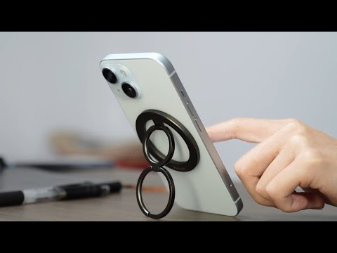 YESIDO C206 Double Ring Zinc Alloy Magnetic Folding Ring Kickstand for Mobile Phone