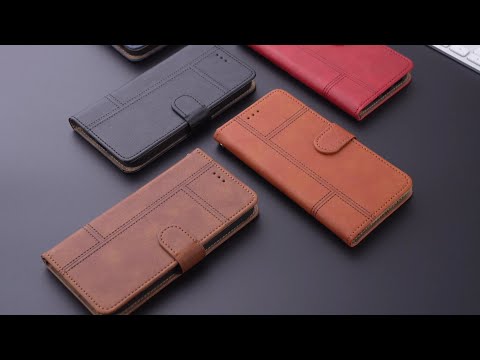 For Samsung Galaxy A56 5G Case Line Imprinted PU Leather Wallet Phone Cover - Black