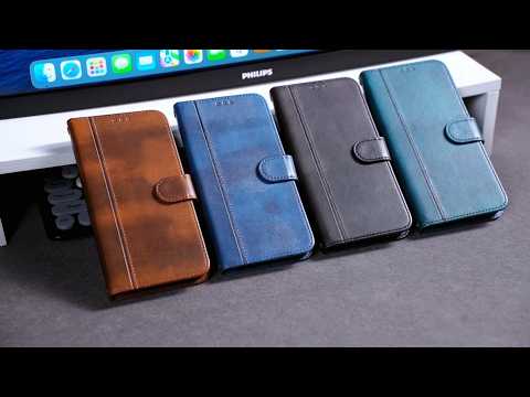 For Samsung Galaxy A37 5G / A56 5G / A36 5G Cases Wallet Stand Retro Texture Leather Phone Cover with Lanyard - Grey