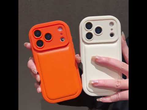 For iPhone 17 Pro Max Case Round Hole Shockproof PU + TPU Phone Back Cover - Orange