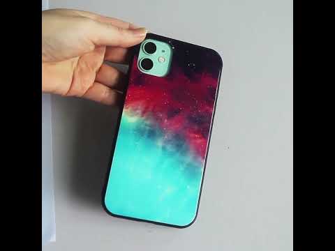 For iPhone 17e / 16e Case Starry Sky Pattern Tempered Glass Phone Cover - Cosmic Starry Sky
