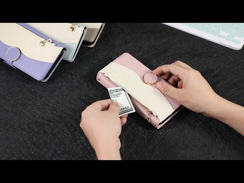For Samsung Galaxy S25 Edge Case Zipper Wallet Color Splicing TPU PU Leather Flip Phone Cover with Strap - Grey
