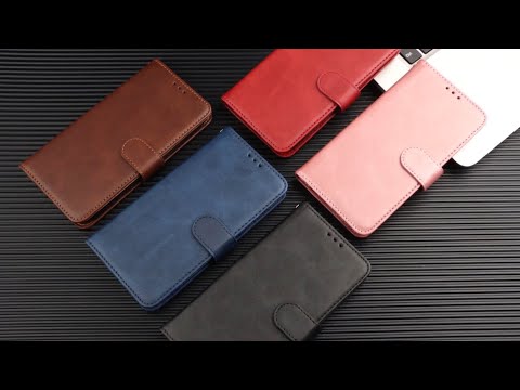 For iPhone 15 Pro Max Shockproof  Calf Texture Flip Shell PU Leather Wallet Phone Case Stand Cover - Black
