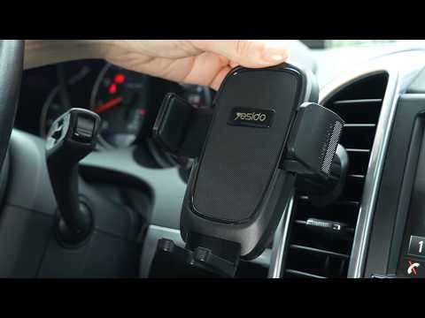 YESIDO C241 Car Air Outlet Phone Holder with Rotatable Ball Head for 4.7-7.2 inch Phone Clamp Bracket