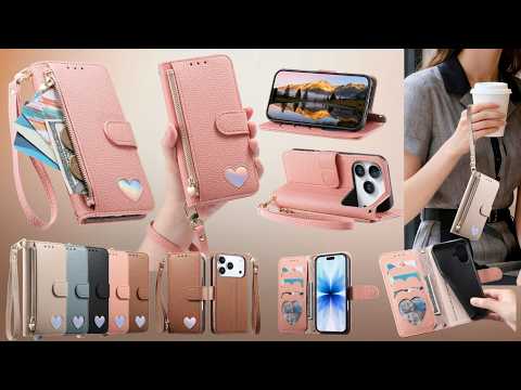 For Samsung Galaxy S26 Case Zipper Pocket TPU PU Leather Wallet Phone Cover with Strap - Brown