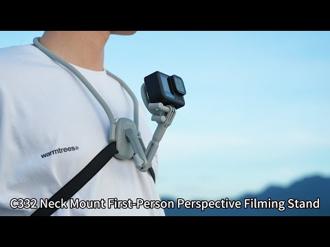 YESIDO C332 Neckband Bracket Anti Shake Foldable Magnetic Stand for Smartphone Action Camera