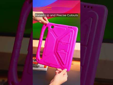 For Lenovo Tab M10 (Gen 3) Tab-328F Kickstand Tablet Case Hand Grip Anti-Drop EVA Tablet Cover - Black