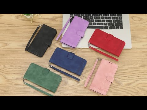 DIERFENG DF-03 for iPhone 14 Pro Max PU Leather Case Lines Imprinted Shockproof Phone Wallet Stand Cover - Pink