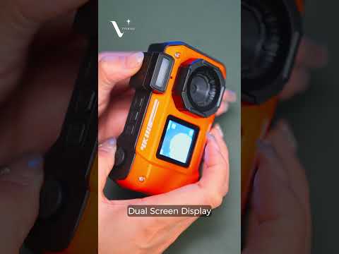 D50 Waterproof Action Camera Outdoor Sports Dual Screen Camera with 32G TF Card + Card Reader - Orange