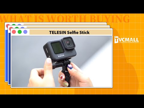 TELESIN TE-MNP-117 1.16m Carbon Fiber Selfie Stick Adjustable Length Monopod with 1/4 Screw Hole for Phone Action Camera