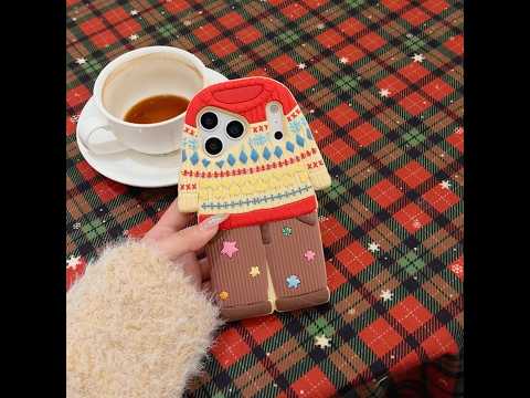 For iPhone 18 Pro / 17 Pro Case Cute Sweater Design Shockproof Silicone Phone Back Cover