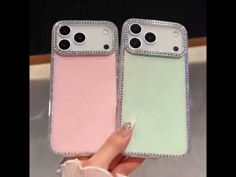 For Samsung Galaxy A55 5G Case Rhinestone Edge Glitter Back TPU + PC IMD Phone Cover - Glitter Light Yellow