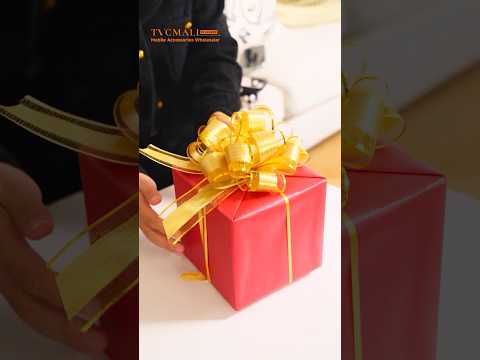 10Pcs 6 Inch Large Pull Bows Organza DIY Christmas Birthday Gift Packaging Wedding Party Decor - Black