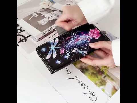 For iPhone Air Wallet Case Pattern Printing PU Leather Phone Cover with Lanyard - Sunflower